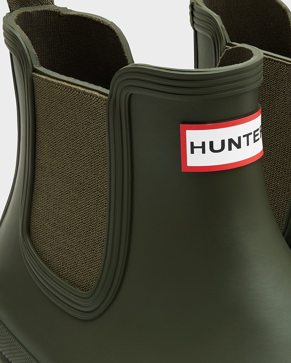 Botas Chelsea Original Hunter Hombre - Verde Oscuro Oliva - 879051MTO